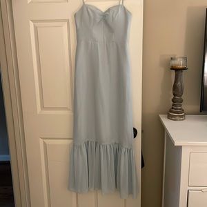 Light Blue Chiffon Azazie Dress